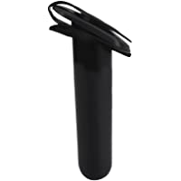 Titular De La Cana De Pescar Magideal Con Junta De La Tapa Casquillo Para Barco Canoa Kayak Negro